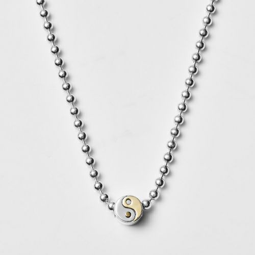 ジャムホームメイド(JAM HOME MADE) YINANDYANG 陰と陽 ボールチェーンネックレス SHIN'SPARK タオマークペンダントネックレス