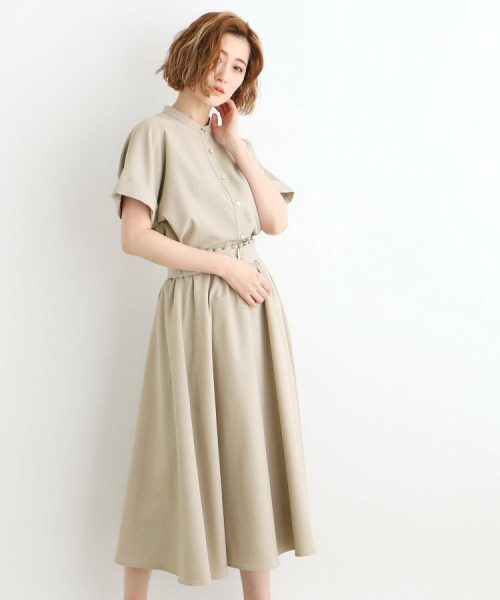 グローブ(grove) 麻調シャツ×スカートSET UP