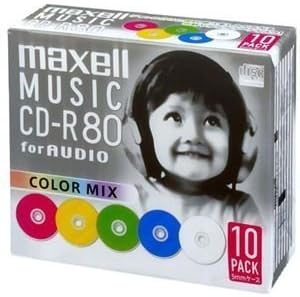 マクセル(maxell) 音楽用 CD-R カラーMIX CDRA80MIX.S1P10S 2007