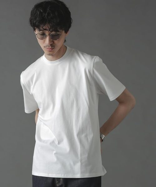 ナノユニバース(nano・universe) ジャケT クルーネック 半袖