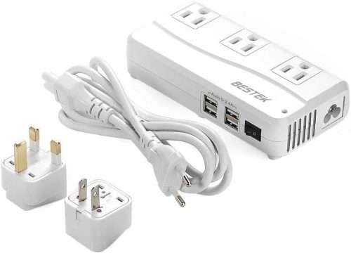 ベステック(BESTEK) 海外旅行用変圧器 変換プラグ付き MRJ201GU-WH 2020