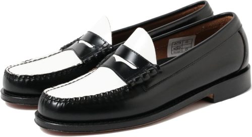 ジーエイチバス(G.H.BASS) 41010 BLACK ＆ WHITE LEATHER SOLE