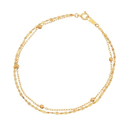 ジュエリーツツミ(JEWELRY TSUTSUMI) K18イエローゴールドブレスレット