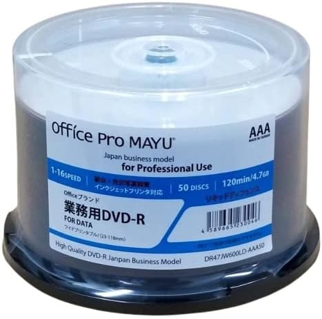 Office Pro MAYU 業務用 DVD-R DR47JW600LD-AAA50 2016
