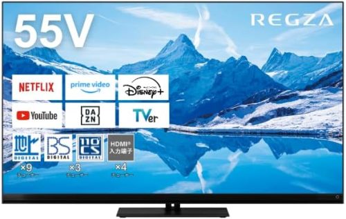 TVS REGZA タイムシフトマシン搭載4K Mini LED液晶レグザ 55V型 55Z870N 2024