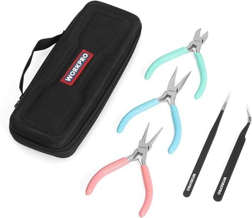 WORKPRO アクセサリー工具セット 手芸用 5本組 収納ケース付