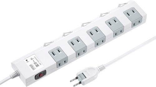 サンワサプライ(SANWA SUPPLY) 節電タップ 2P・10個口・1m TAP-SP2110SW-1 2022
