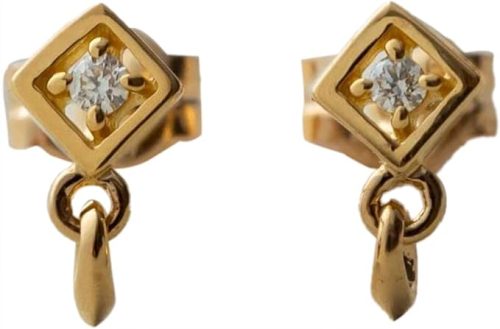 エテ(ete) K18YG ダイヤモンド ピアス