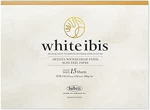 ホルベイン(holbein) ホワイトアイビス水彩紙 ブロック 300g 中目 WIB-F4