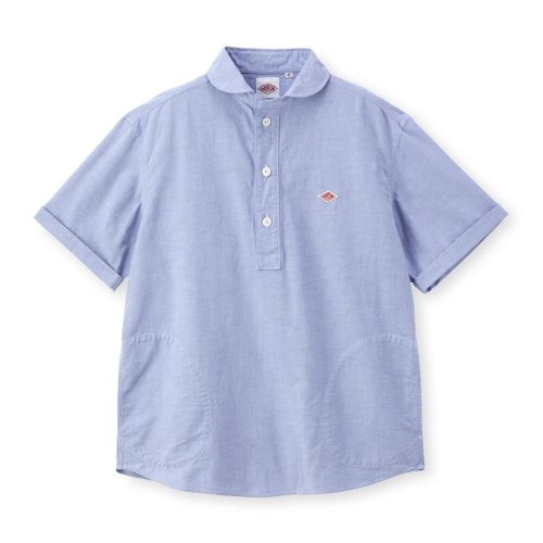ダントン(DANTON) MEN'S OXFORD ROUND COLLAR SHORT SLEEVE PULLOVER SHIRT PLAIN
