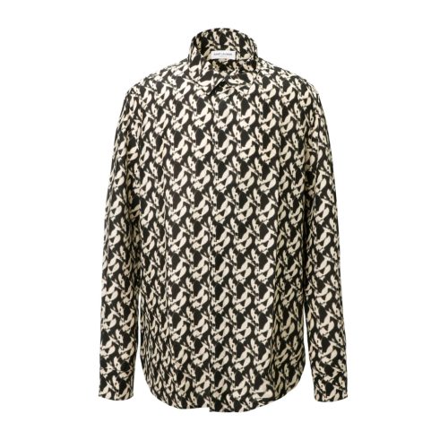 サンローラン(SAINT LAURENT) YVES COLLAR CLASSIC SHIRT IN VISCOSE VOILE