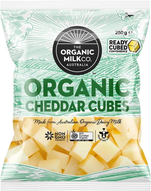 ホライズン ファームズ(HORIZON FARMS) 有機 JAS オーガニック グラスフェッド チェダーチーズ キューブカット ダイスカット チーズ 冷凍