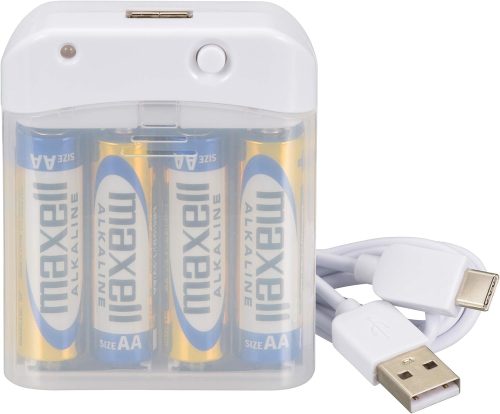 オーム電機(OHM) AudioComm 電池式充電器 スマートフォン用 USB TypeC MAV-LR03C-W 01-7162 2021