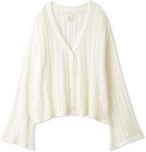 ジェラートピケ(gelato pique) クロシェカーディガン PWNT242046