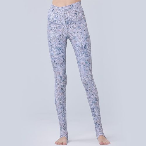 イージーヨガ(easyoga) ストレスフリースターラップレギンス ブルーメディテイト