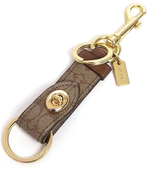コーチ(COACH) トリガー スナップ バッグ チャーム シグネチャー キャンバス