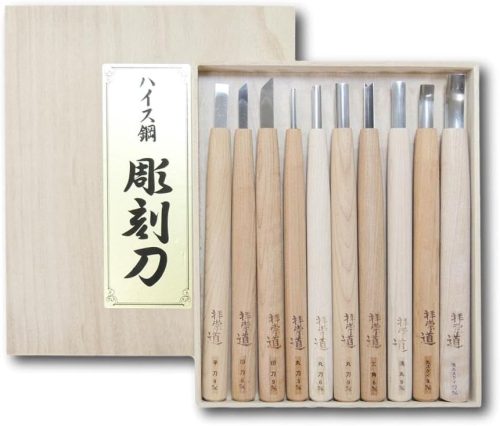 道刃物工業 ハイス彫刻刀 10本組セット 20001000