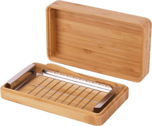 良木工房(YOSHIKI) 竹製 バターケース カッター付き