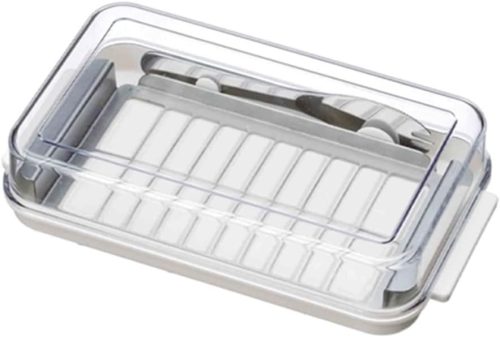 ニッセン ステンレスカッター付きバターケース バターナイフ付 BYU0123A0005