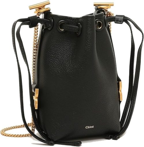 クロエ(Chloe) グレインレザー製MARCIEマイクロバケットバッグ