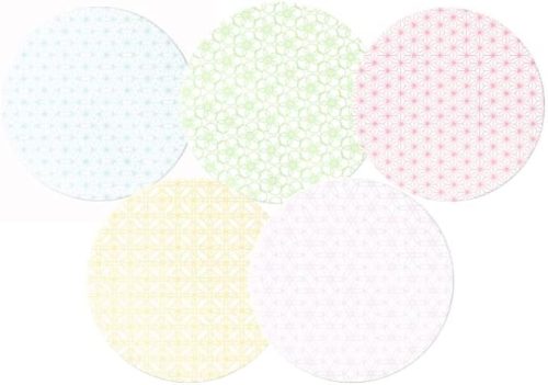 九州紙工 紙コースター HANAシリーズ 丸型 9mm アソート 100枚×5