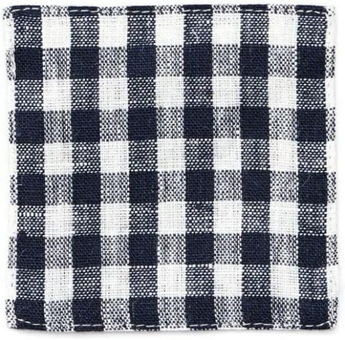 フォグリネンワーク(fog linen work) リネンコースター ネイビーホワイトチェック LTC030-NAWC