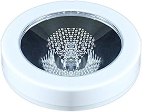 電光ホーム(DENKO HOME) 光るコースター 丸型 レインボーグラデーション点灯 LED 台座 kcst-11-color-wh