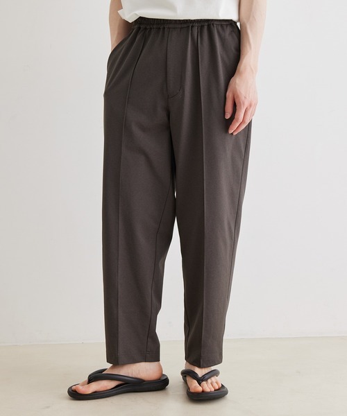 アダムエロペ(ADAM ET ROPE') ワイドテーパード ジャージー スラックス