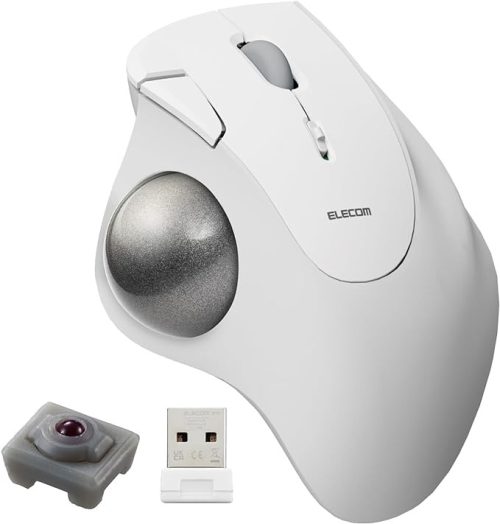 エレコム(ELECOM) 2.4GHz無線トラックボール IST5ボタン 人工ルビーモデル M-IT10DR 2023