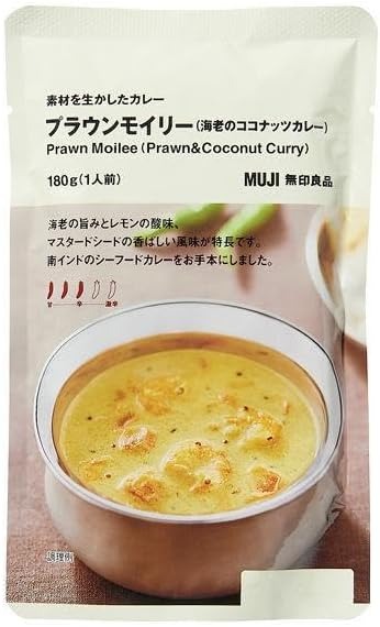 良品計画 無印良品 素材を生かしたカレー プラウンモイリー 海老のココナッツカレー