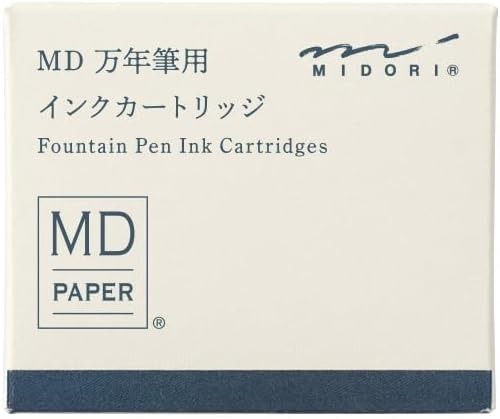 ミドリ(MIDORI) MD万年筆用 カートリッジ ブルーブラック 38081006