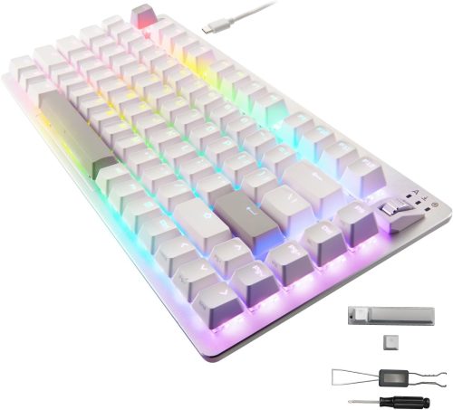 エレコム(ELECOM) V custom ゲーミングキーボード TK-VK720AWH-EN 2024