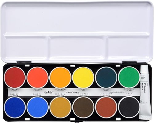 ホルベイン ケーキカラー C030 不透明12色セット 2030