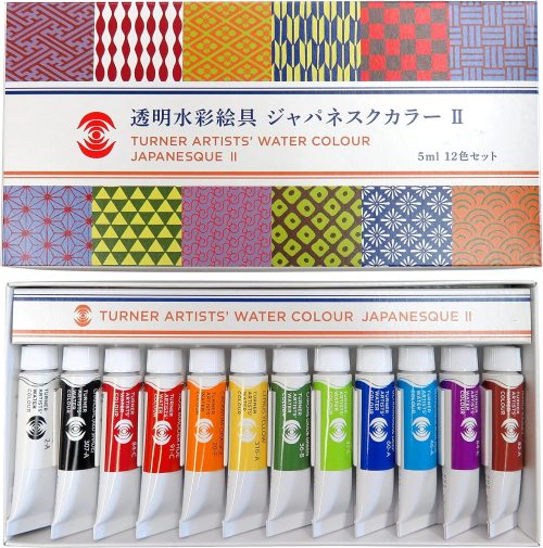 ターナー色彩(Turner Color) 透明水彩ジャパネスクⅡ 5ml 12色セット WT00512B