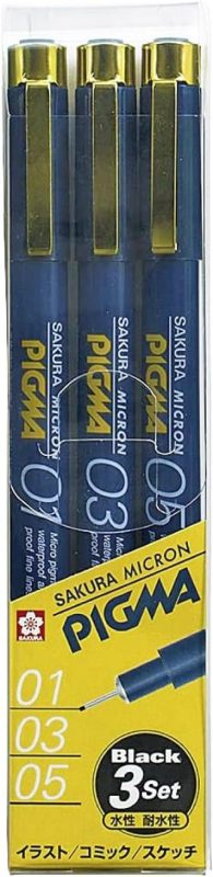 サクラクレパス ピグマ3本セット ESDK-3A