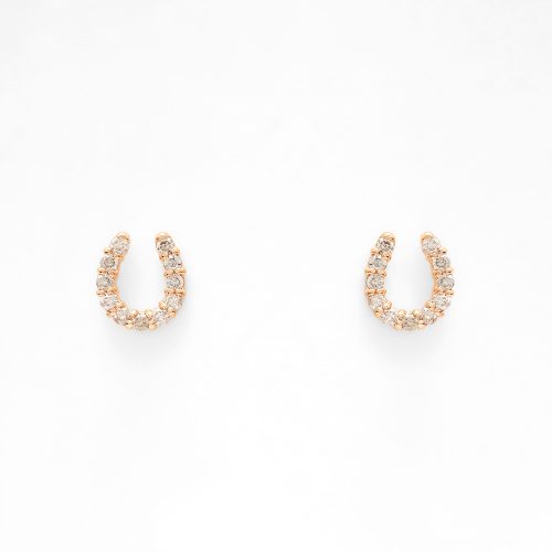 エステール(ESTELLE) ピアス ダイヤモンド K10 ピンクゴールド 馬蹄