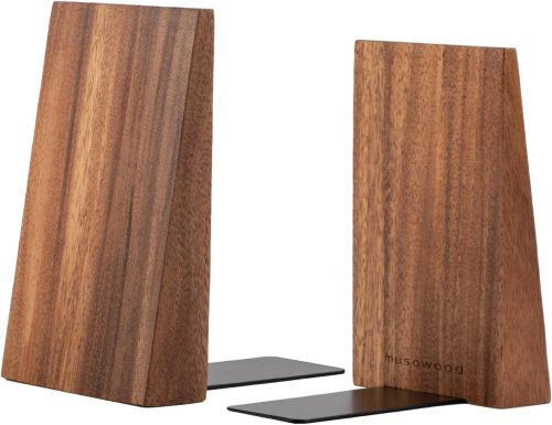 Muso Wood Acacia Thickened Bookends
