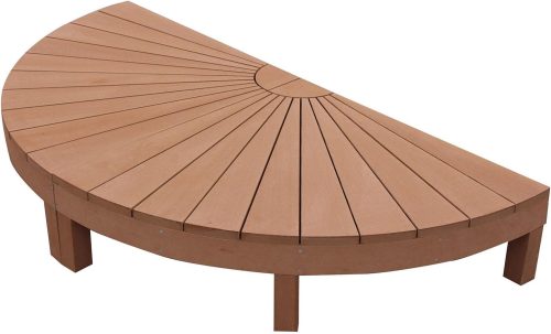 アイガーデン(igarden) ウッドデッキ 人工木製 ナチュラル 2点セット デッキラウンド R90N i10288-2e-n