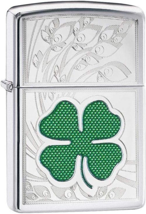 ジッポー(ZIPPO) Clover High Polish Chrome Design 24699