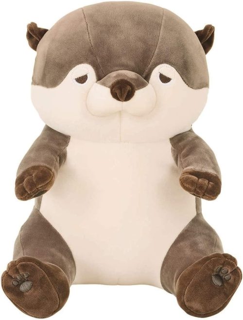 りぶはあと プレミアムねむねむアニマルズ お座り抱きまくらMサイズ カワウソ くるり 68226-33