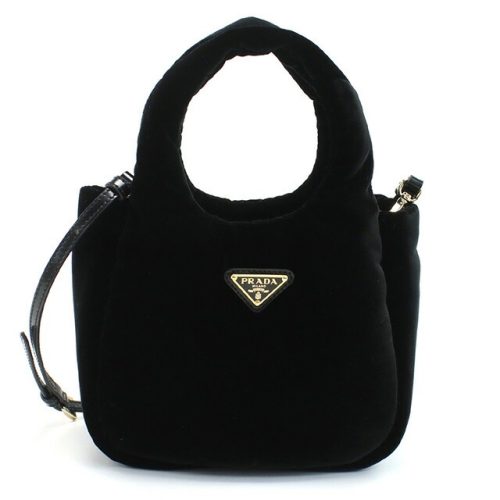 プラダ(PRADA) パデッドベルベット ミニハンドバッグ