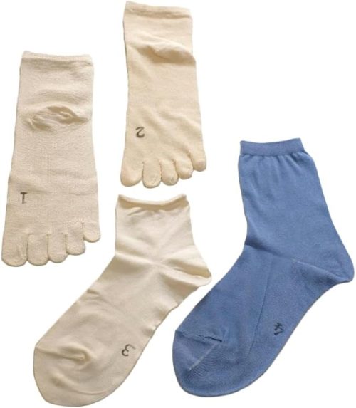 メリヤクー(meri ja kuu) 月と小さなワンピース/冷えとり4足セットソックス