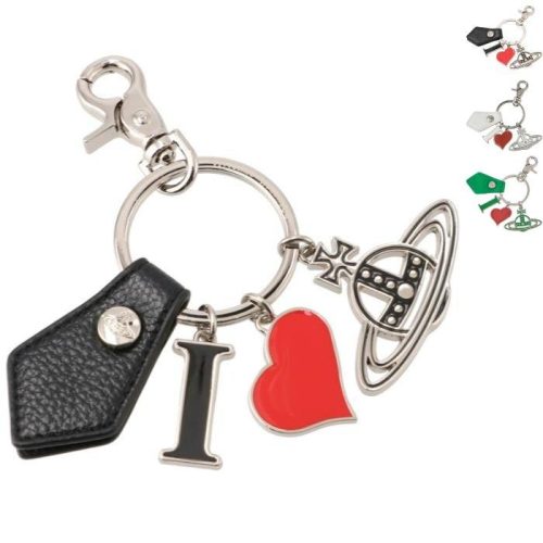 ヴィヴィアン・ウエストウッド(Vivienne Westwood) RE-VEGAN GRAIN I LOVE ORB キーホルダー