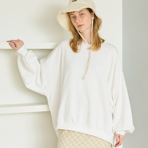 コカ(coca) スウェット レディース 裏毛 ビッグシルエット オーバーサイズ ドロップショルダー