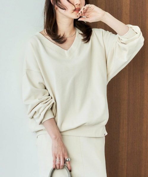 フリークスストア(FREAK'S STORE) USAコットン 裏毛Vネック マーメイドスカート セットアップ スウェット