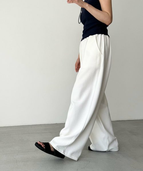 キャナルジーン(CANAL JEAN) エルマール ワイドレッグスウェットパンツ