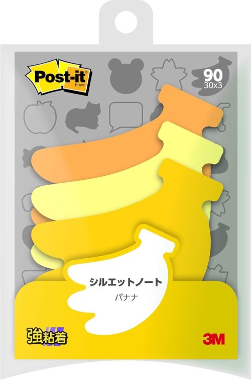 スリーエム(3M) ポスト・イット シルエットノート 強粘着タイプ バナナ SSS-BA