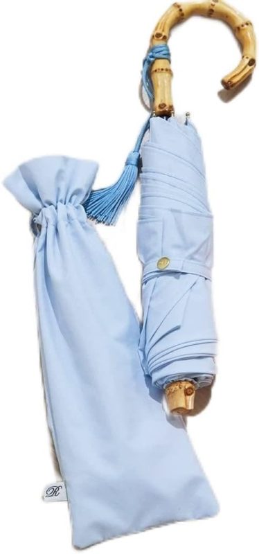 ロペ(ROPE') 晴雨兼用 バンブーハンドルコンパクトアンブレラ