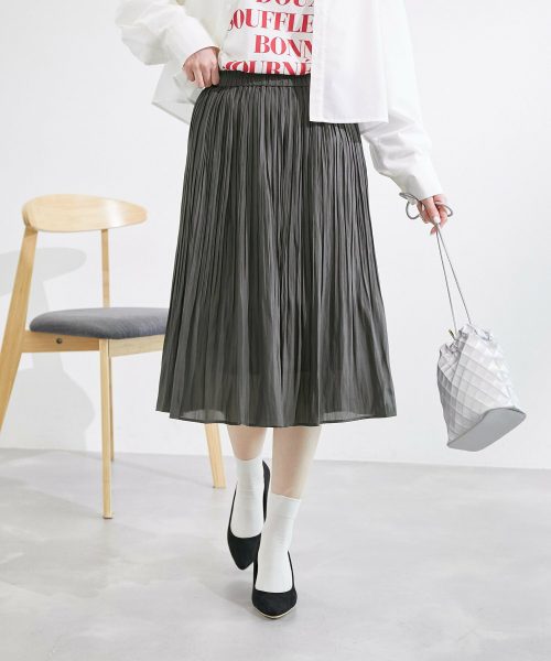 ロペピクニック(ROPE' PICNIC) 着丈が選べるエアリープリーツスカート
