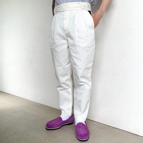 アップスケープオーディエンス(Upscape Audience) 30/2ウエポン タックワイド グルカ アンクルパンツ